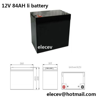 lithium battery 12V84AH li-ion battery 12V84AH lifepo4 12v84ah lithium
