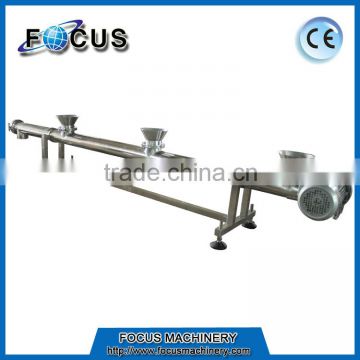 Sprial screw conveyor with several feed inlet on sale