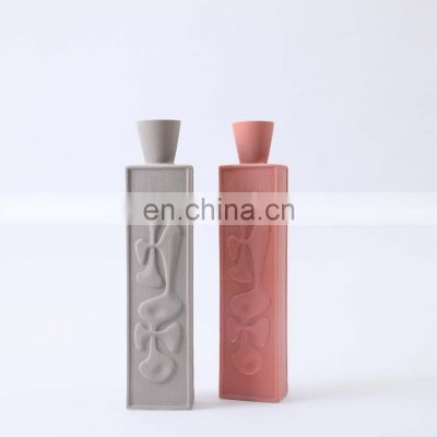 Custom Color Modern Luxury Design Matte Ceramic Chinese Hand Paint Flower Vase