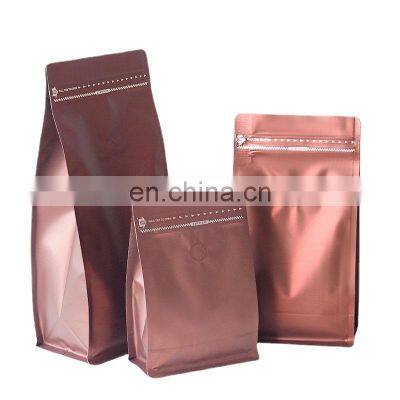 Factory Pricev100g 200g 250g 500g 1kg Laminated Side Gusset Private Label  Coffee Bag with valve