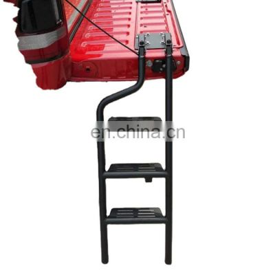 Auto Accessories Truck Part Aluminum Alloy Rear Ladder Tailgate Ladder For Everest 2015-2019