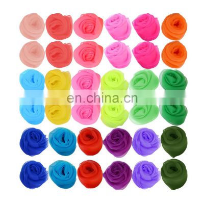 hot selling juggling size colorful professional cheap chiffon square belly dance hip scarves
