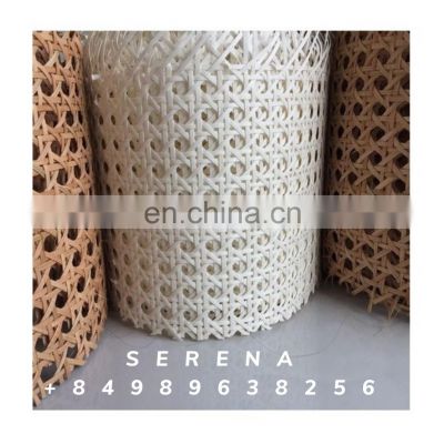 Factory High Quality Mesh Rattan Cane Webbing Roll Woven synthetic cane Bleashed Rattan Webbing