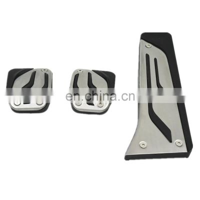 Auto Non Drill Pedal Fuel Brake Foot Rest Pedal Clutch Pedal Pads For BMW 7-Series