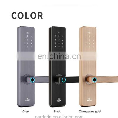 Smart Fingerprint Password Door Lock App BLE IC Card Unlock Keyless Entry door lock Manufactur from China