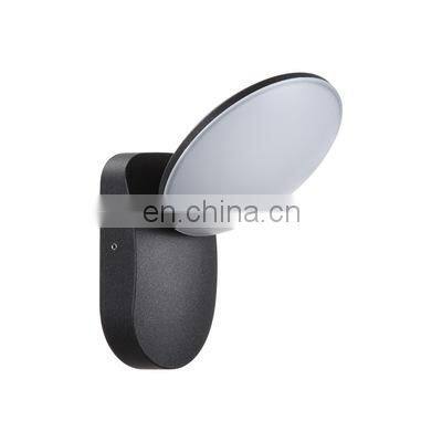 12W Outdoor Wall Light Best Seller Modern Home LED Garden Wall Lighting Hotel Black Wall Lamp