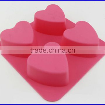 Top Quality Silicone Flexible 4 Cavity Buy Soap Molds