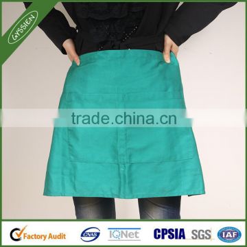 New arrival fashionable waist green/custom cooking apron,apron kitchen