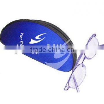 neoprene glasses case bag with silk screen printing