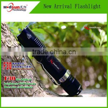 the highest brightness LED 670lumen IPx_8lever waterproof flashlight torch