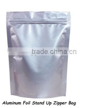 hot tea foiled silver sachets/black plastic packing zipper tea/coffee bag custom printed