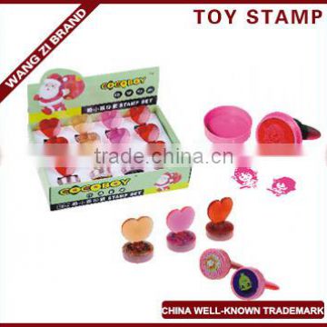 toy stamp with heart design
