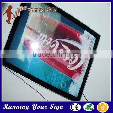 2015Hot sale super slim cola crystal screen printing light box