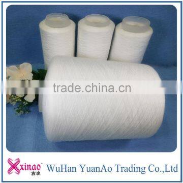 Raw White and dyed colour plastic dye tube yarn 100% Polyester ring spun yarn                        
                                                                                Supplier's Choice