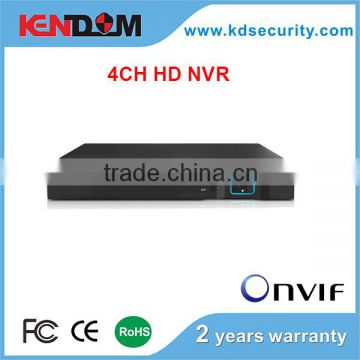 Kendom Hot sales Professional H.264 Network Video Recorder with HDMI, VGA Onvif NVR Support P2P Cloud function 1 sata