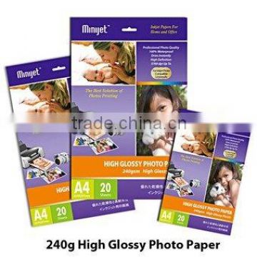 Professional Premium High Glossy Inkjet Photo Paper 260G( RC base )