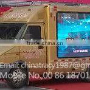 Customized led vehicle, Yeeso-V8 Mobile LED Display Advertising Truck,3 Sides Led Screen,2 Sides Lifting System, Led Truck