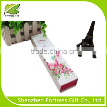 Custom flowers gift box, recycled kraft paper box for flowers and flower print gift box
