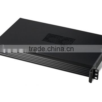 1U 19 inch enhanced industrial embedded chassis with dual core intel i3-4160 3.6G, 4G/Hitachi 500G 250 watts heat pipe cooling