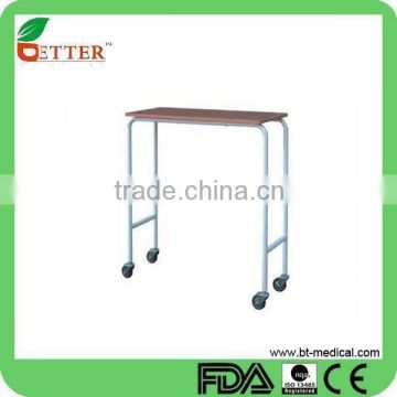 Economic hot selling Non Tilt top over bed/beside table for hospital use