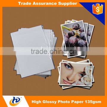 135gsm Waterproof and Fast Dry Inkjet Glossy Photo Paper On Promotion