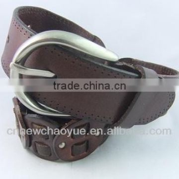 2013 hot sale man belt with fashion reversible buckles