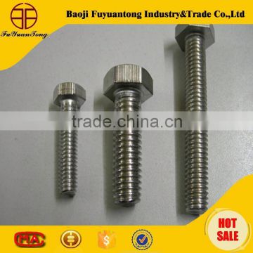 pure titanium and alloy titanium screw used in car and bike