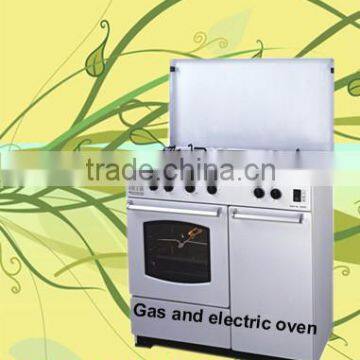 2013 Hot Sales Model Metal Cover And Metal top 4 burner and 1 hot plater gas oven KZ720(5Gas)