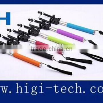 Portable Wireless Bluetooth connection selfie stick with bluetooth shutter