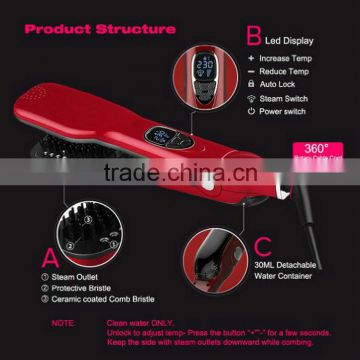 China suppliers wholesale steam hair straightening brush novelty products for import