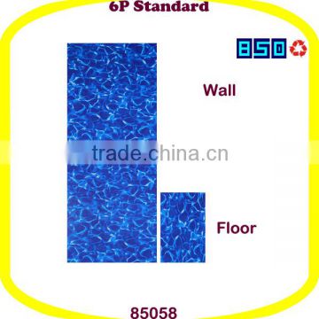Poly Vinyl Chloride Solid Blue Swimming Pool Lining
