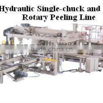 CNC hydraulic single -spindle and spindless veneer rotary peeling line