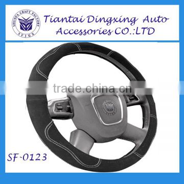 new style fashionable suede heated car steering wheel covers for winter from factory