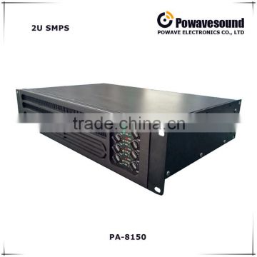PA-8150 powavesound switching power amplifier powerful 8*150W 8 channel public address speaker amplifier