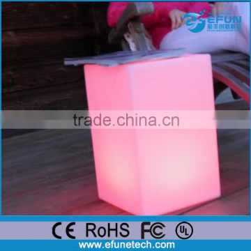 DMX controlled battery rechargable rgb 3d led mood light cube table