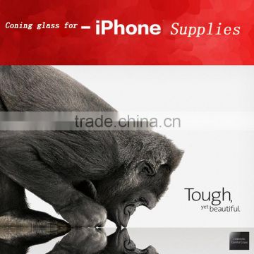 Custom 0.55mm thickness Gorilla corning glass 4 for LCD display
