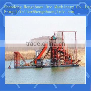 100cbm/h Small type RiverGold mining Dredger in stack