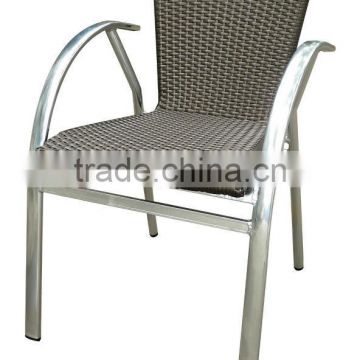Aluminium Wicker Armchair 5315