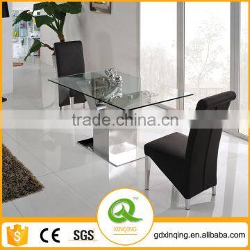 TH317 Modern Design Tempered Glass Top Table