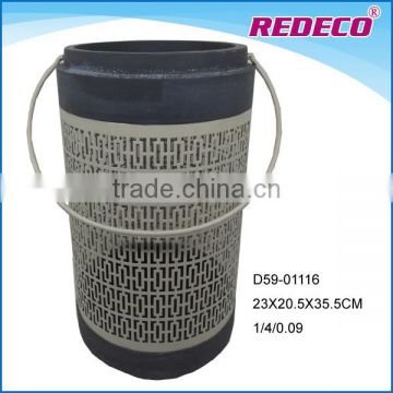 Wholesale outdoor decorative ceramic storm lantern