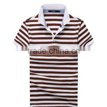 2016 new style mens polo collar striped t shirt,polo T shirt,embroider for men's polo shirt