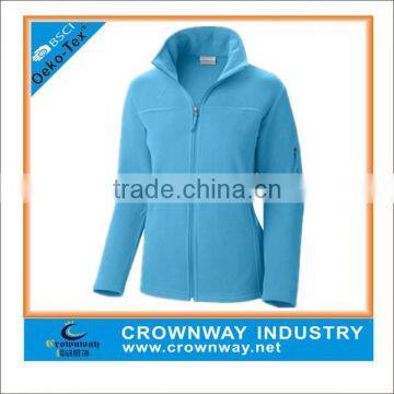 cheap womens comfortable Full Zip polar fleece jacket