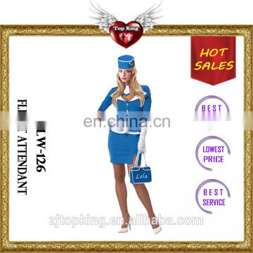 Popular Sexy Flight Attendant Costumes Air Hostess Sexy Dress for Lady