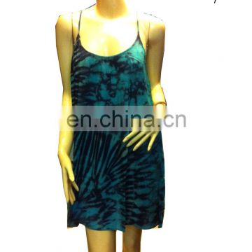 Sexy Summer Dress Wholesale fashion Tie dye Colorful Dress,handmade tie dye