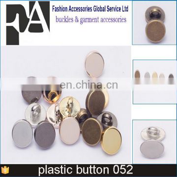 no hole custom plastic polyester resin shell looked button for shirts