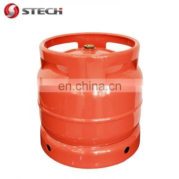 stech hot-selling steel material 6kg lpg cylinder with best price