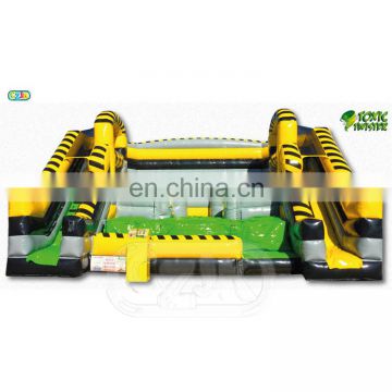 toxic twister battle grid game mat bouncer china interactive inflatable games
