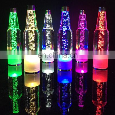 7 colors changed crystal wireless rechargeable set  led table lamp for bar club pub hotel decoration