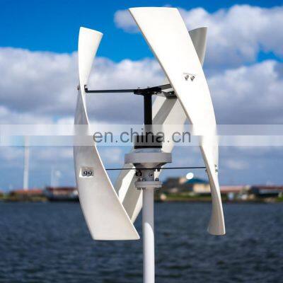 CE Approval Multi Color AC 600W Vertical Wind Turbine  48V For Boat Include Flange Plate