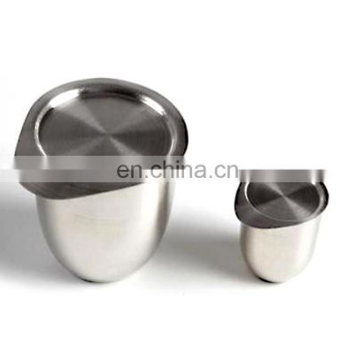 99.95% High purity 10ml/30ml/50ml lab platinum crucible with lid/cover